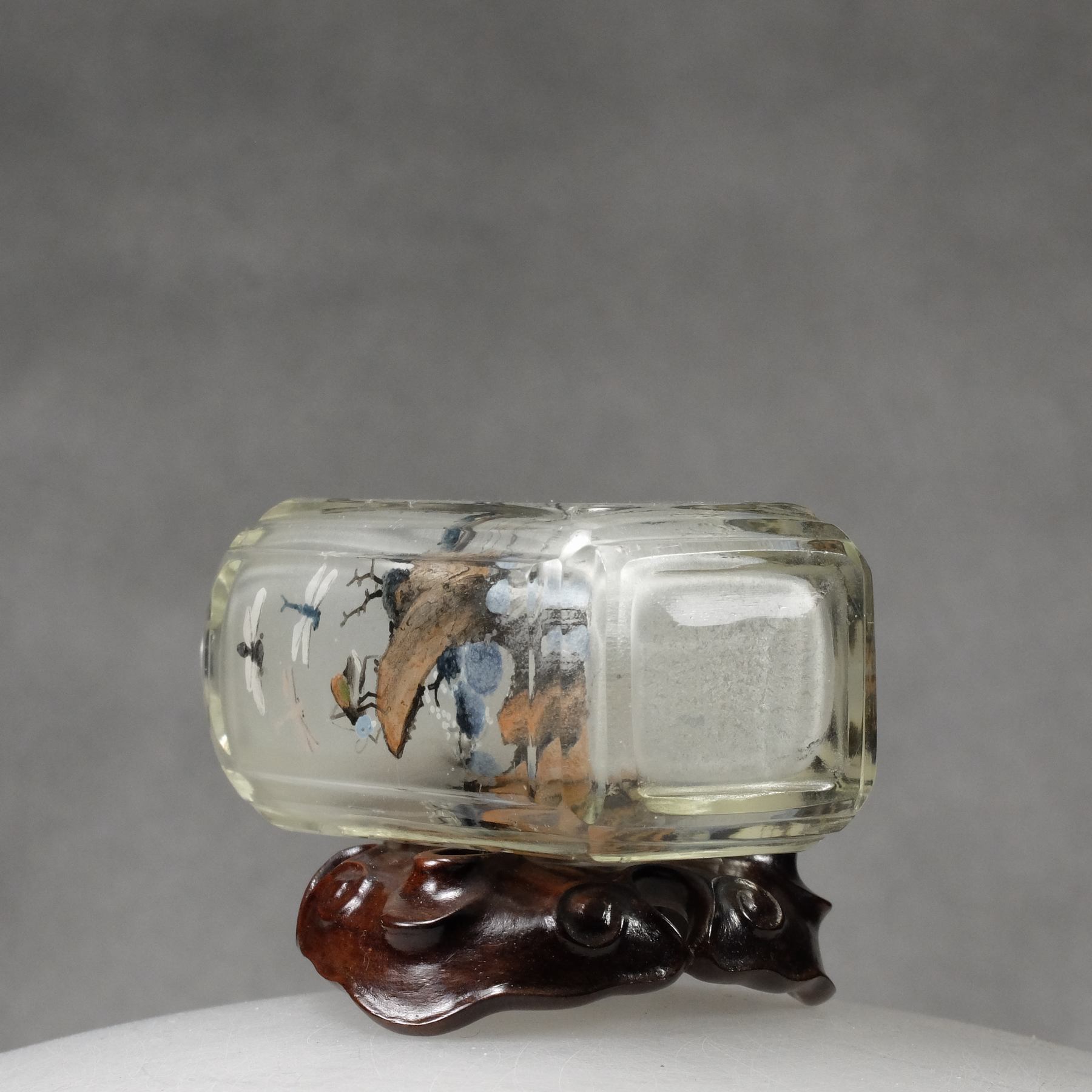 IP11 An inside painted glass snuff bottle “Four connected scenes”, Yan Yutian - immagine 9