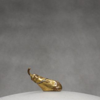 M1 A gold gilded copper “Eggplant” snuff bottle