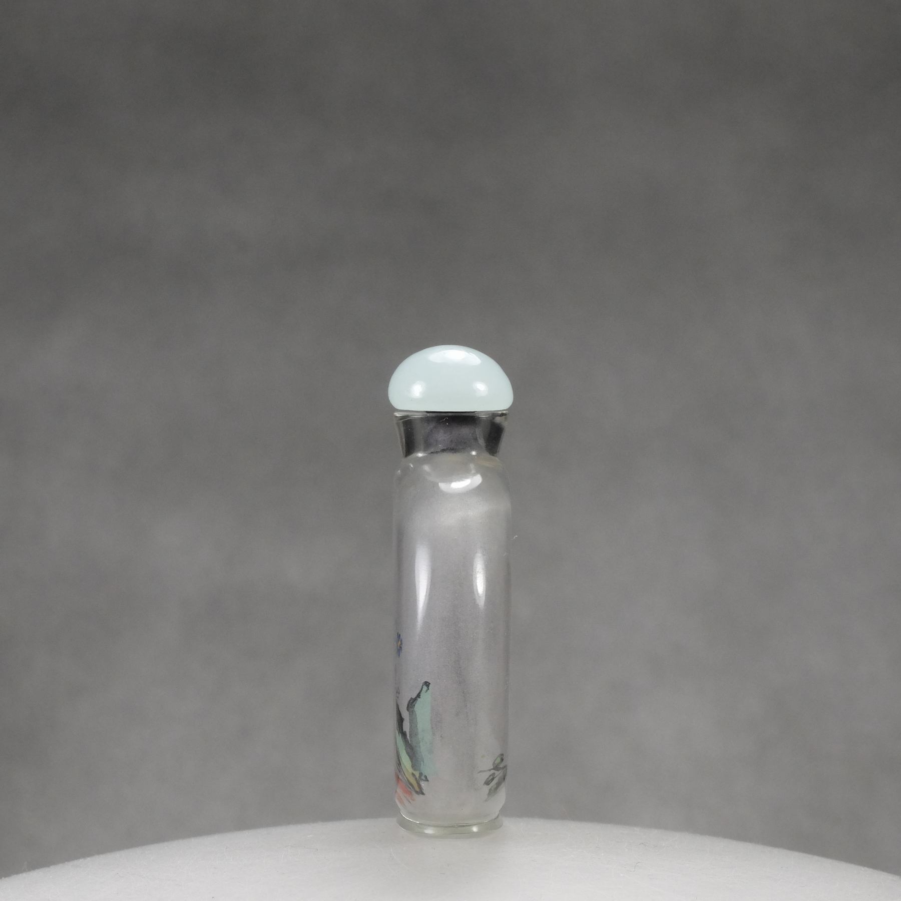 IP6 An inside painted glass snuff bottle signed Cai Shi - immagine 4