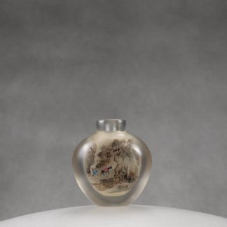 IP3 An inside painted quartz snuff bottle, signed Zhang Baotian but later