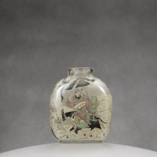 IP13 An inside painted glass snuff bottle “Zhong Kui taking his sister to be married”, Yong Shoutian