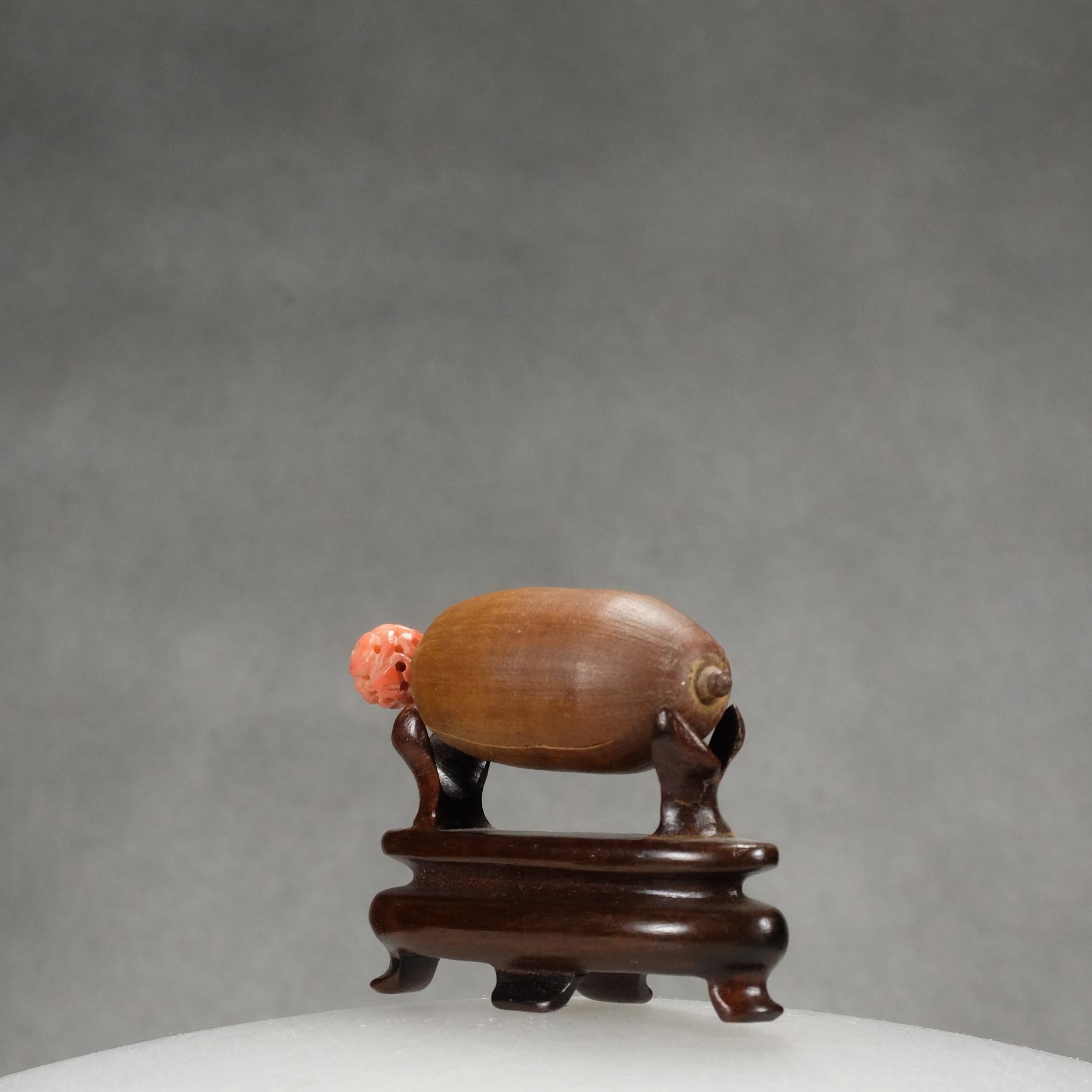 O2 A natural acorn snuff bottle - immagine 2