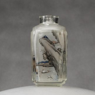 IP11 An inside painted glass snuff bottle “Four connected scenes”, Yan Yutian