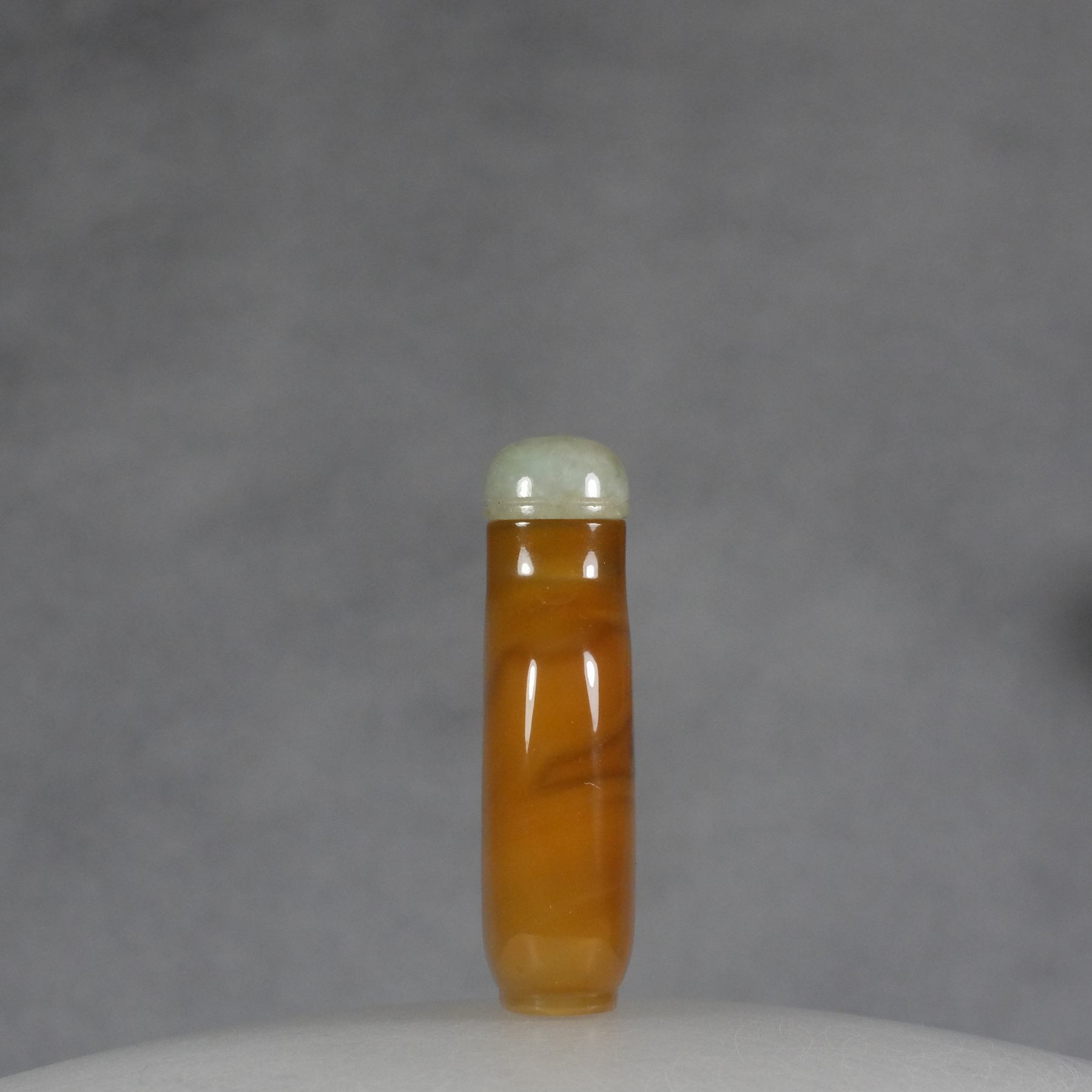 S7 A fine caramel color agate snuff bottle - immagine 4