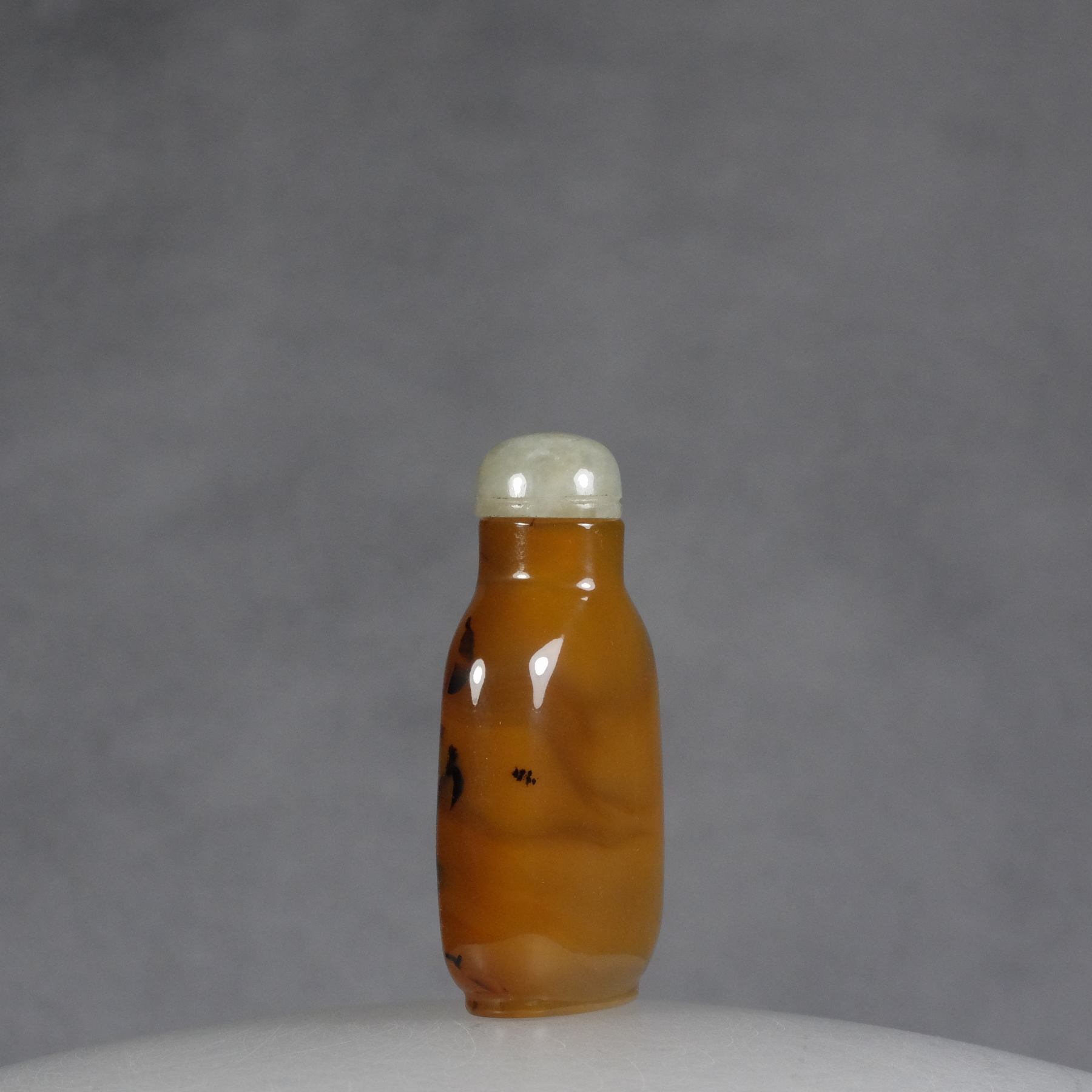 S7 A fine caramel color agate snuff bottle - immagine 8