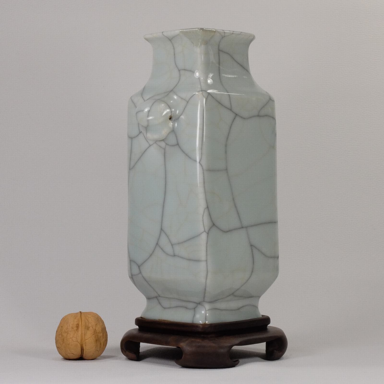 Guan Glaze Cong Vase Qianlong W25 4