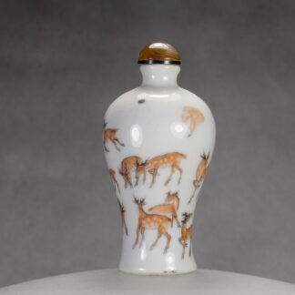 C3 18 War Lords Deer Spider Net Snuff Bottle C3 1